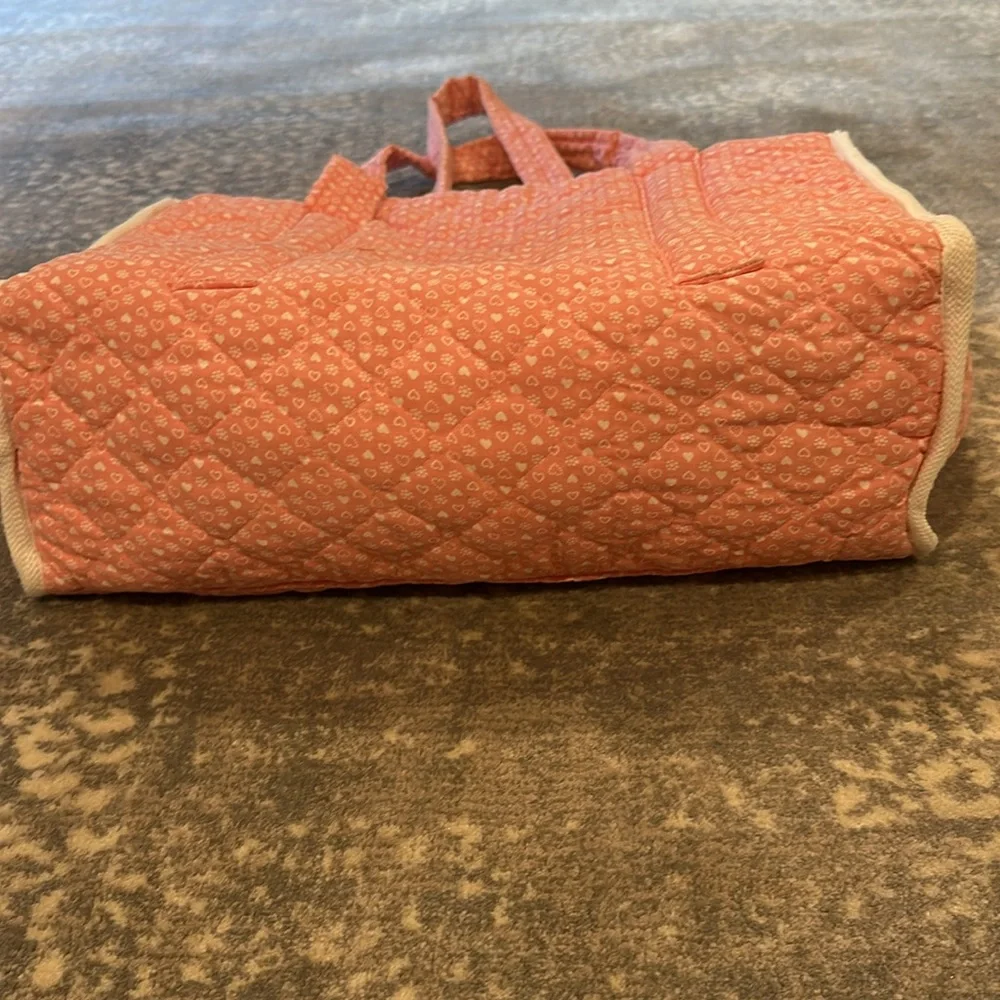 43 YEAR OLD VINTAGE DIAPER BAG PINK AND WHITE